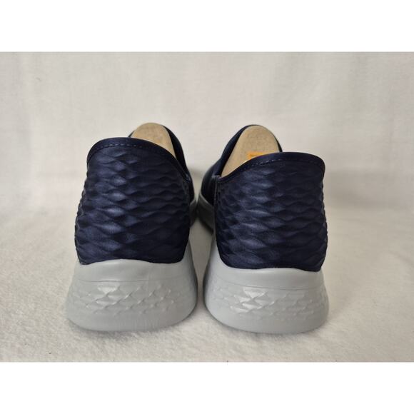Skechers Men's US 12 Wide Fit Go Walk Flex No Hands Navy Slip-in Sneakers - Picture 8 of 12